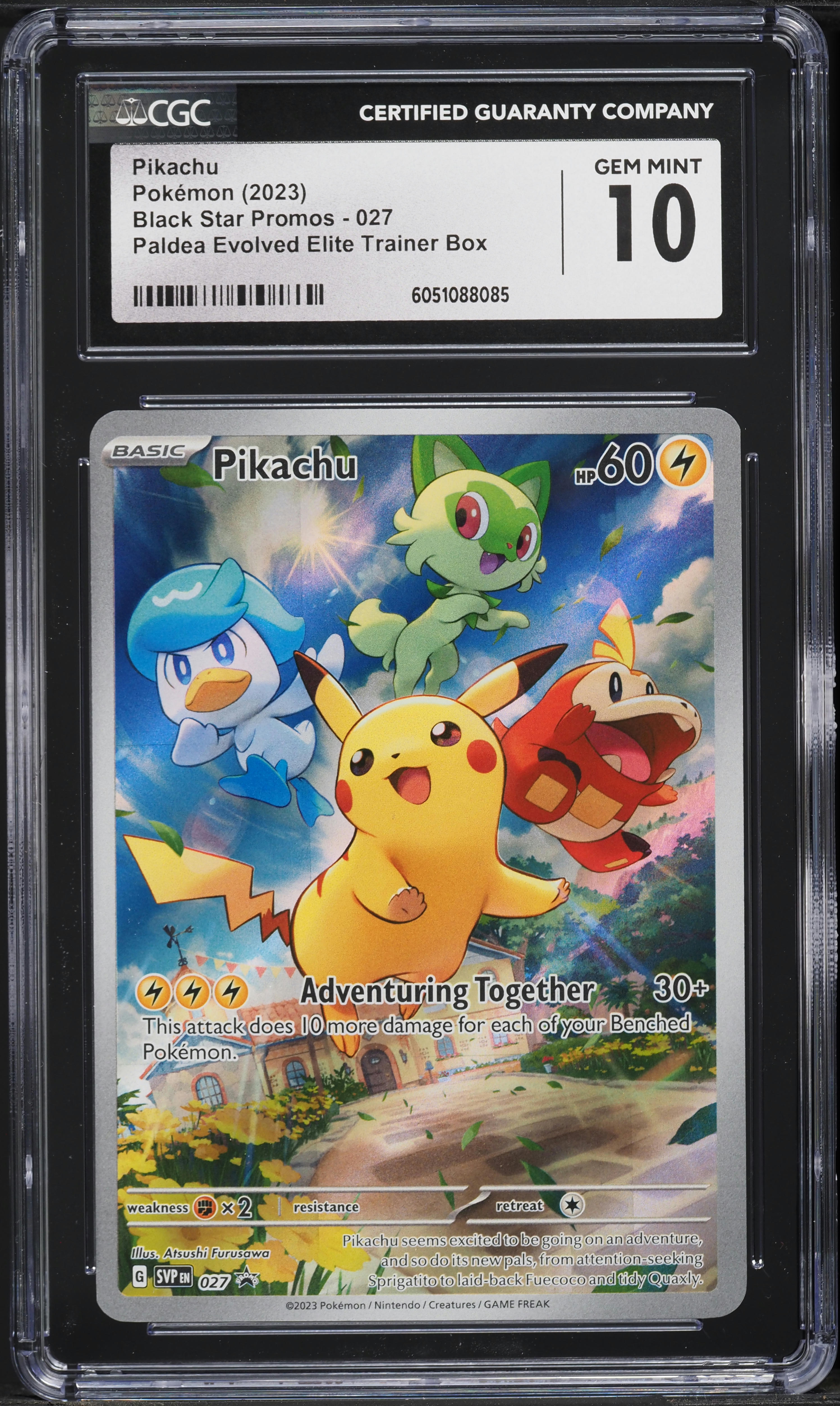 2023 Pokemon SV Black Star Promo Paldea Evolved ETB Pikachu #27