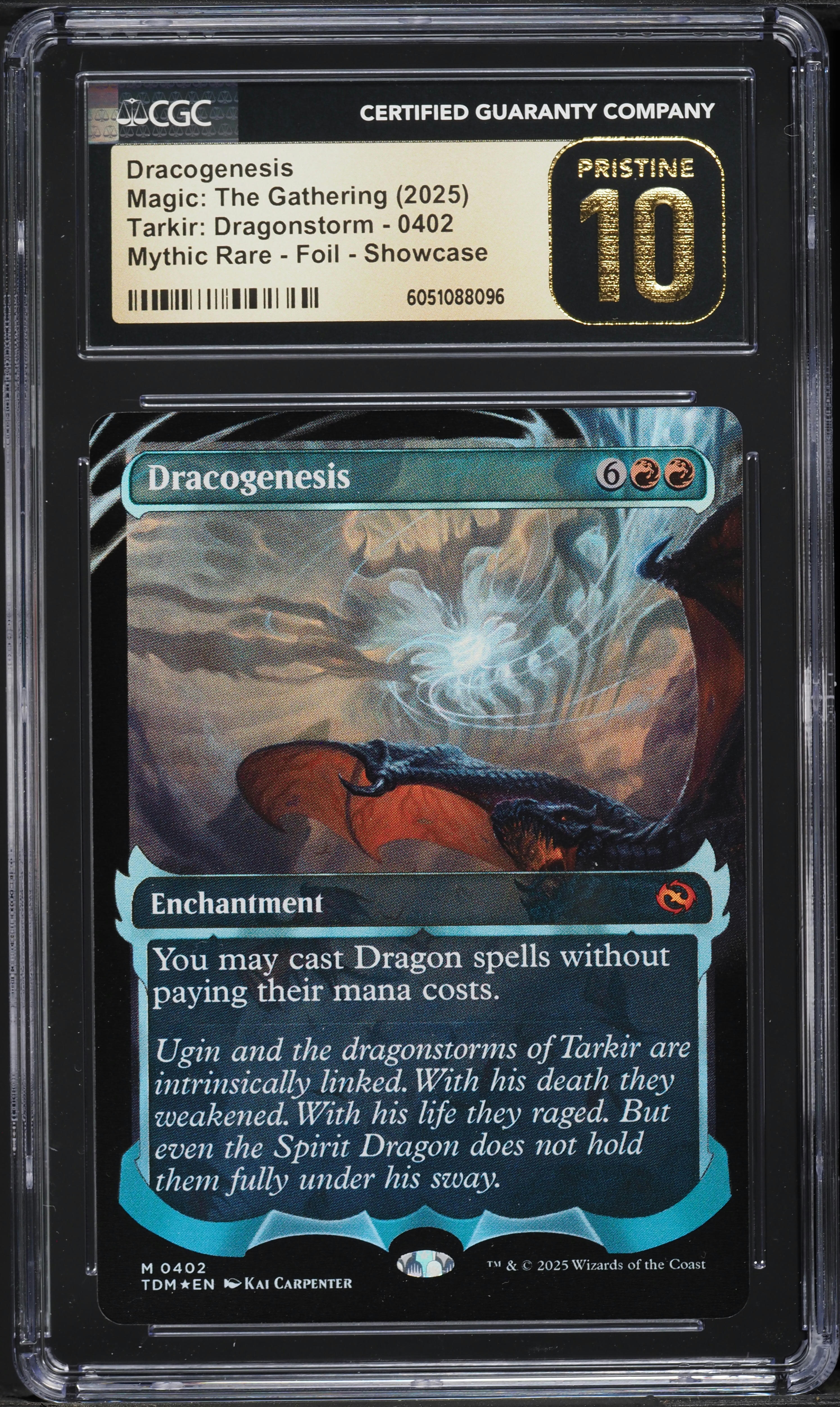 2025 MTG Tarkir: Dragonstorm Foil Showcase Dracogenesis #0402 CGC