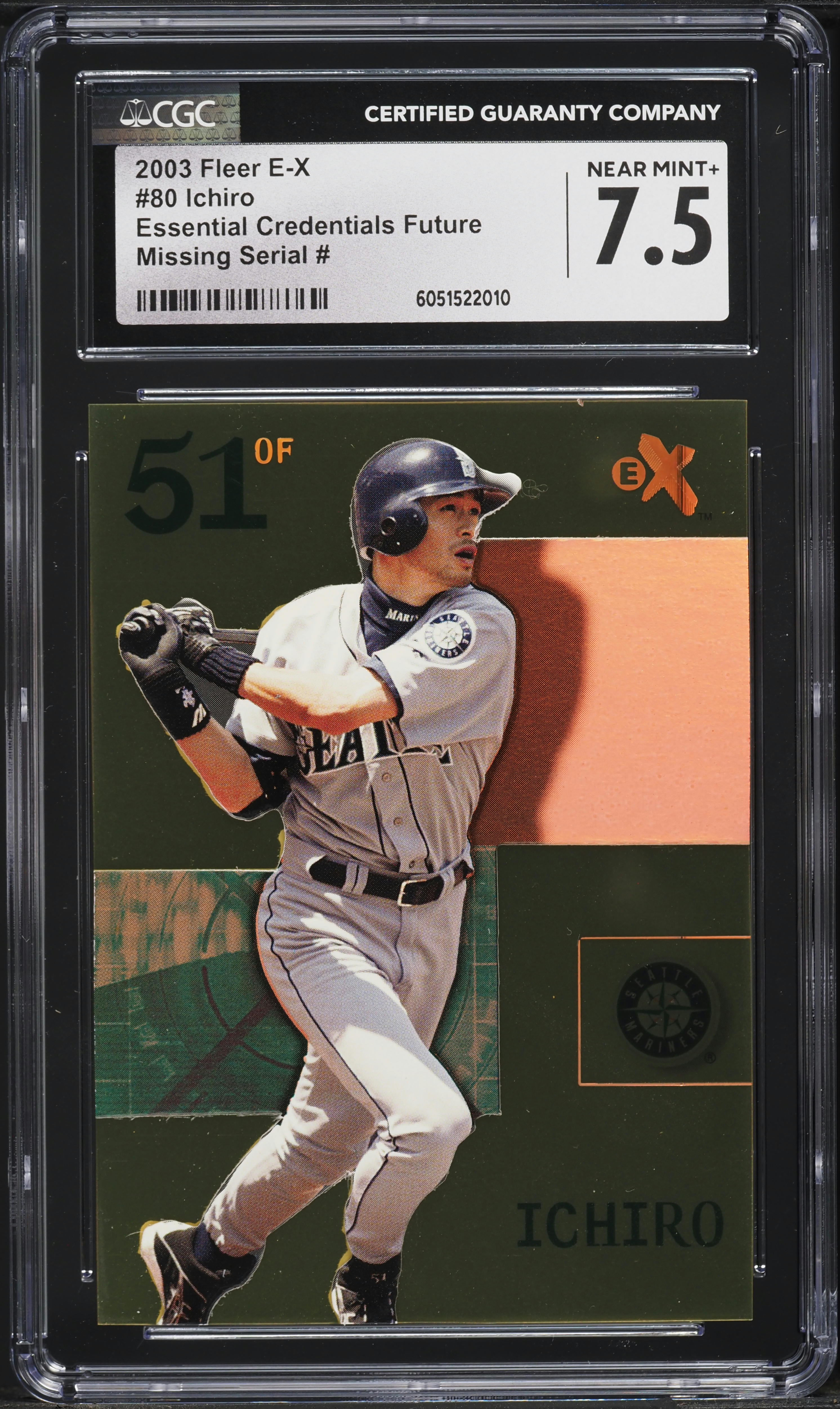 2003 Fleer E-X Essential Credentials Future Ichiro MISSING SERIAL