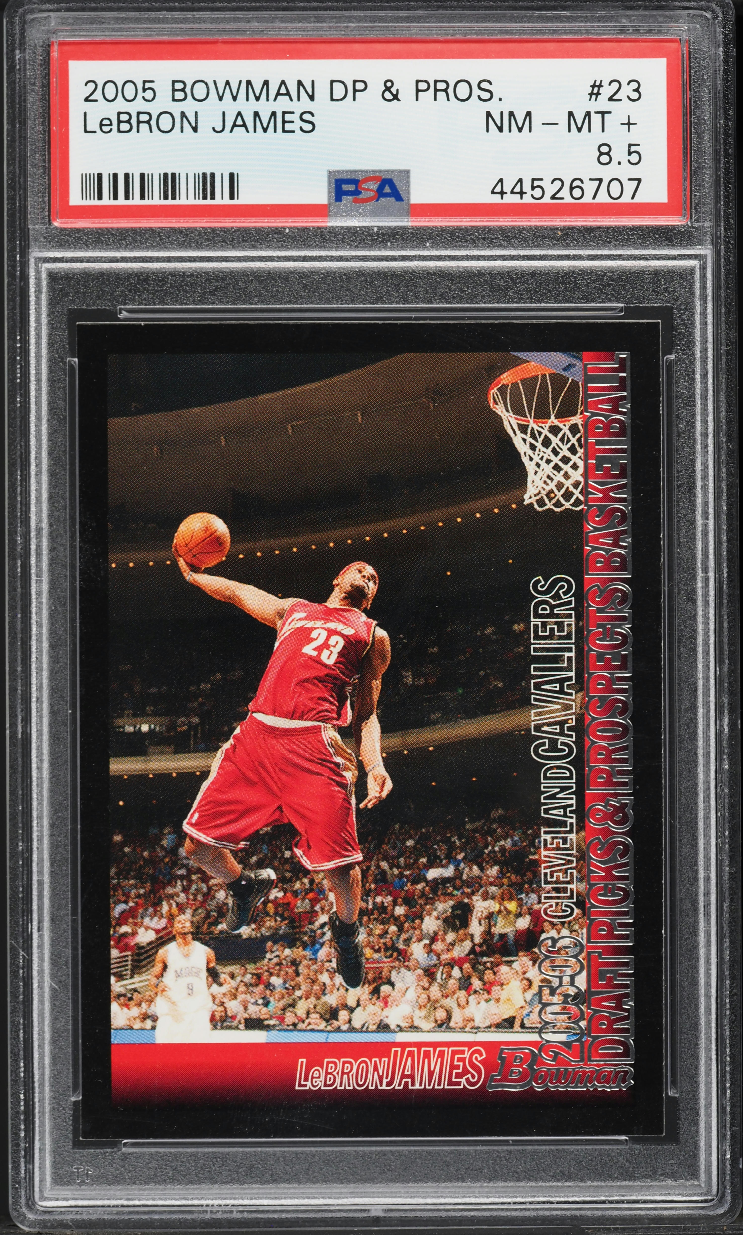 2005 Bowman Draft Picks & Prospects LeBron James #23 PSA 8.5 NM