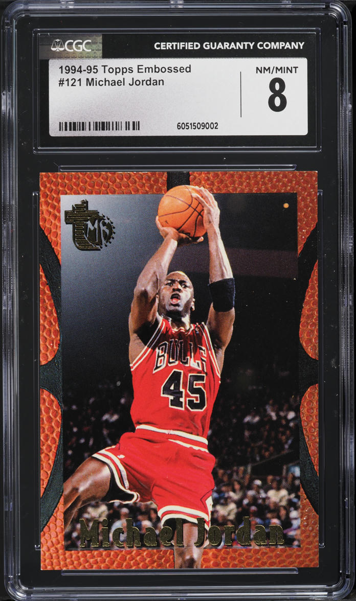 1994 Topps Embossed Michael Jordan #121 CGC 8 NM-MT