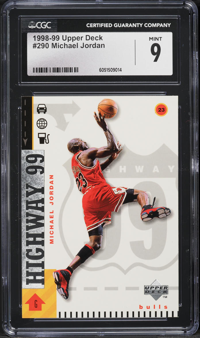 1998 Upper Deck Basketball Highway 99 Michael Jordan #290 CGC 9 MINT