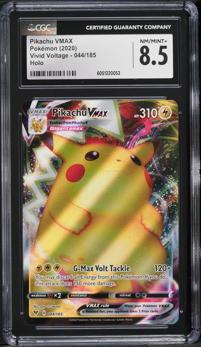2020 Pokemon SWSH Vivid Voltage Full Art Pikachu VMAX #44 CGC 8.5