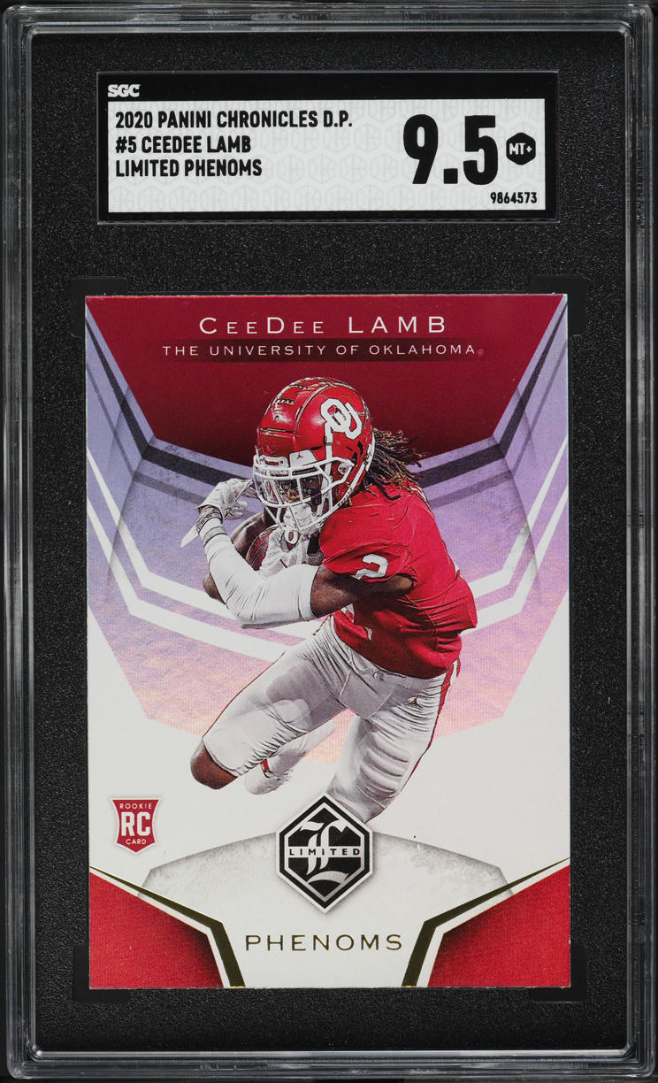 2020 Panini Chronicles Draft Picks Limited Phenoms Ceedee Lamb RC #5 SGC 9.5