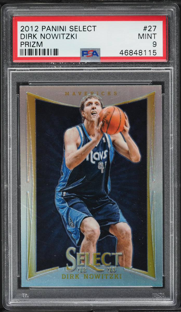 2012 Select Silver Prizm Dirk Nowitzki #27 PSA 9 MINT