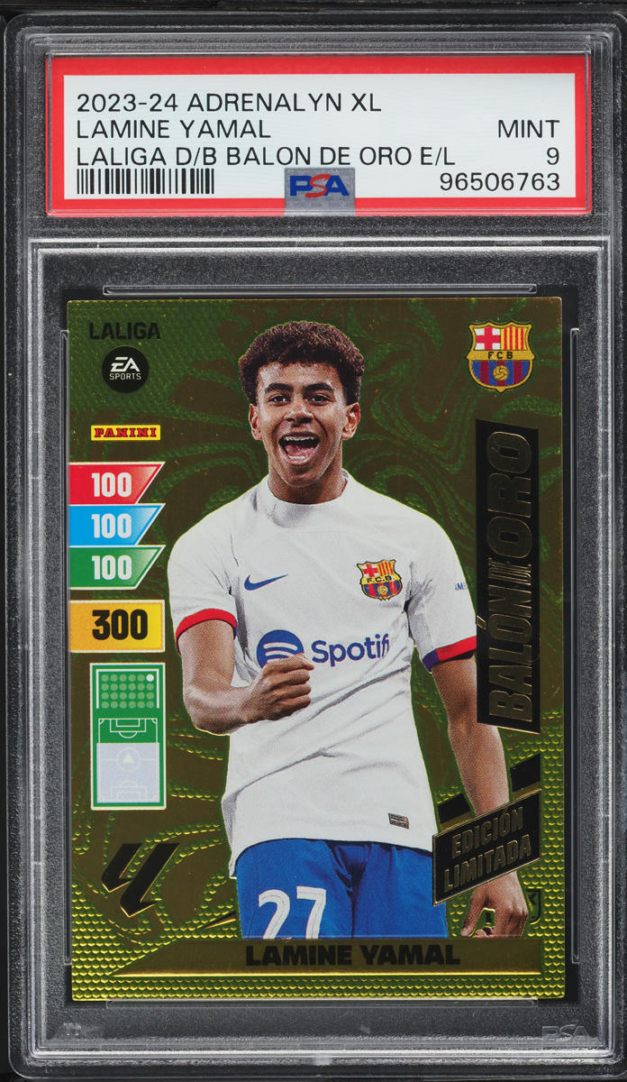 2023 Panini Adrenalyn XL Laliga Dream Box Balon De Oro Lamine Yamal RC PSA 9