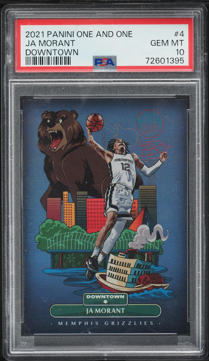 2021 Panini One And One Downtown Ja Morant #4 PSA 10 GEM MINT on