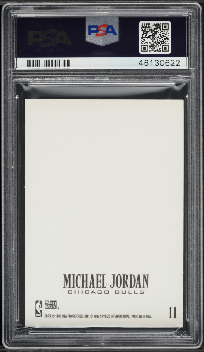 1996 Skybox Z-Force Z-Cling Michael Jordan #11 PSA 10 GEM MINT on
