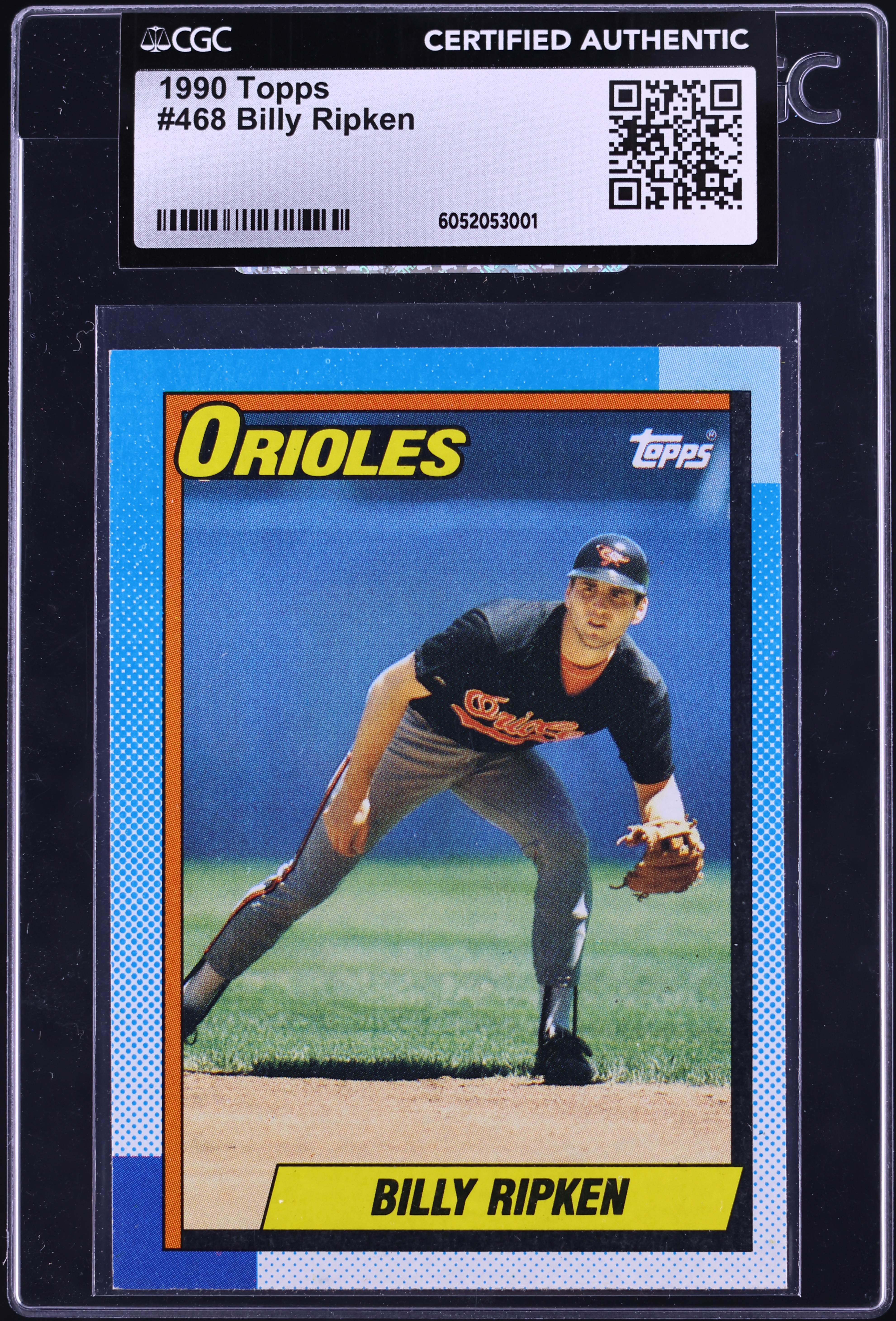 1990 Topps Billy Ripken #468 CGC AUTH on Fanatics Collect