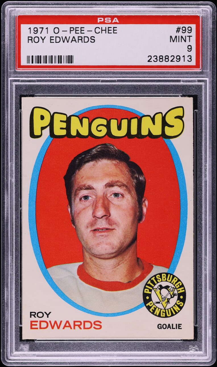 1971 O-Pee-Chee Hockey Roy Edwards #99 PSA 9 MINT