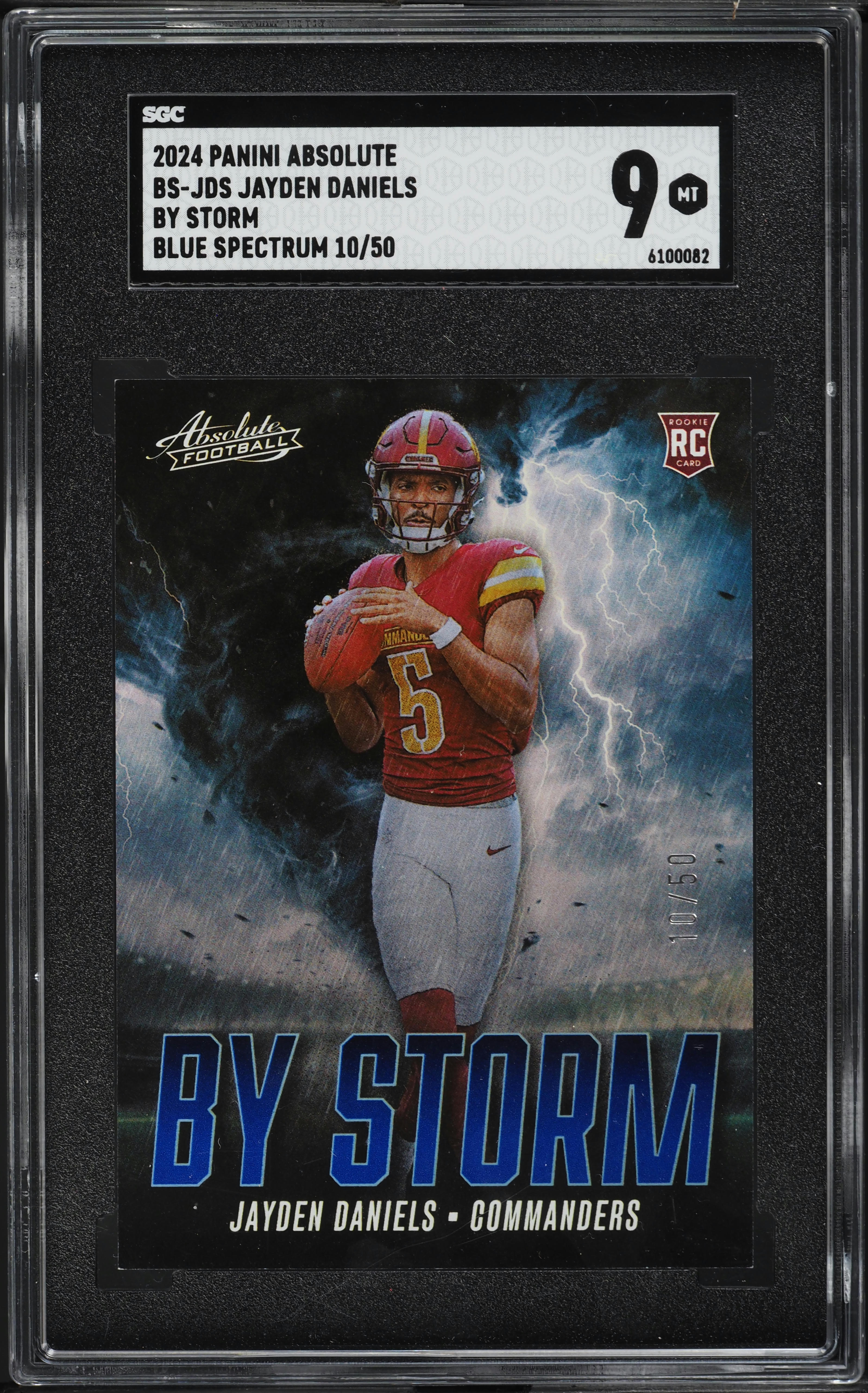 2024 Absolute By Storm Blue Spectrum Jayden Daniels ROOKIE /50 #BS