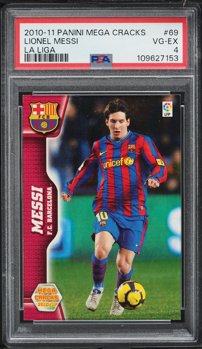 2010 Panini Mega Cracks La Liga Lionel Messi #69 PSA 4 VGEX