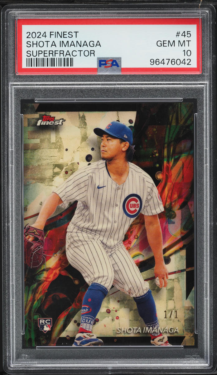 2024 Topps Finest Superfractor Shota Imanaga ROOKIE 1/1 #45 PSA 10 GEM MINT