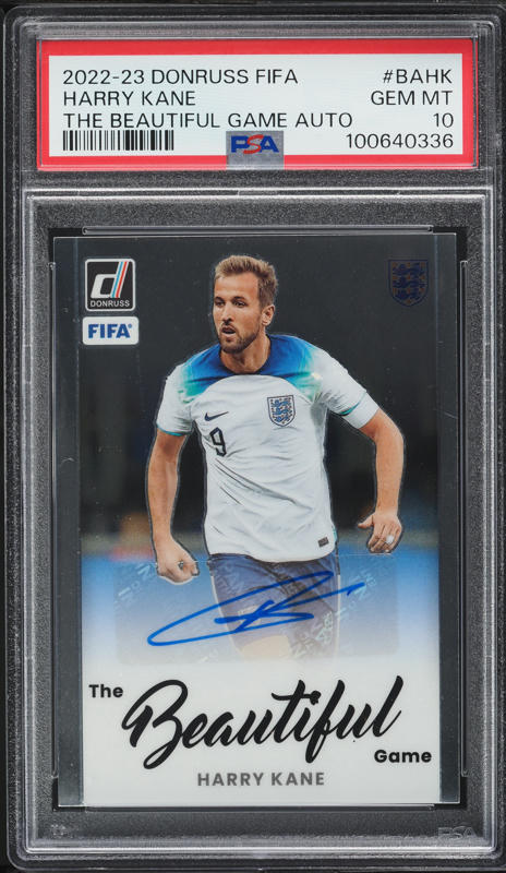 2022 Donruss FIFA The Beautiful Game Harry Kane AUTO #BA-HK PSA 10