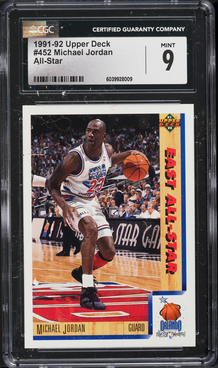 1991 Upper Deck All-Star Michael Jordan #452 CGC 9 MINT