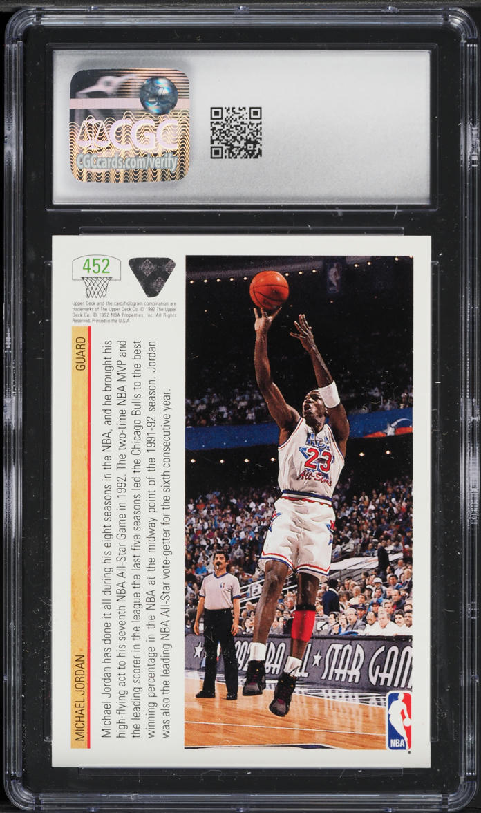 1991 Upper Deck All-Star Michael Jordan #452 CGC 9 MINT
