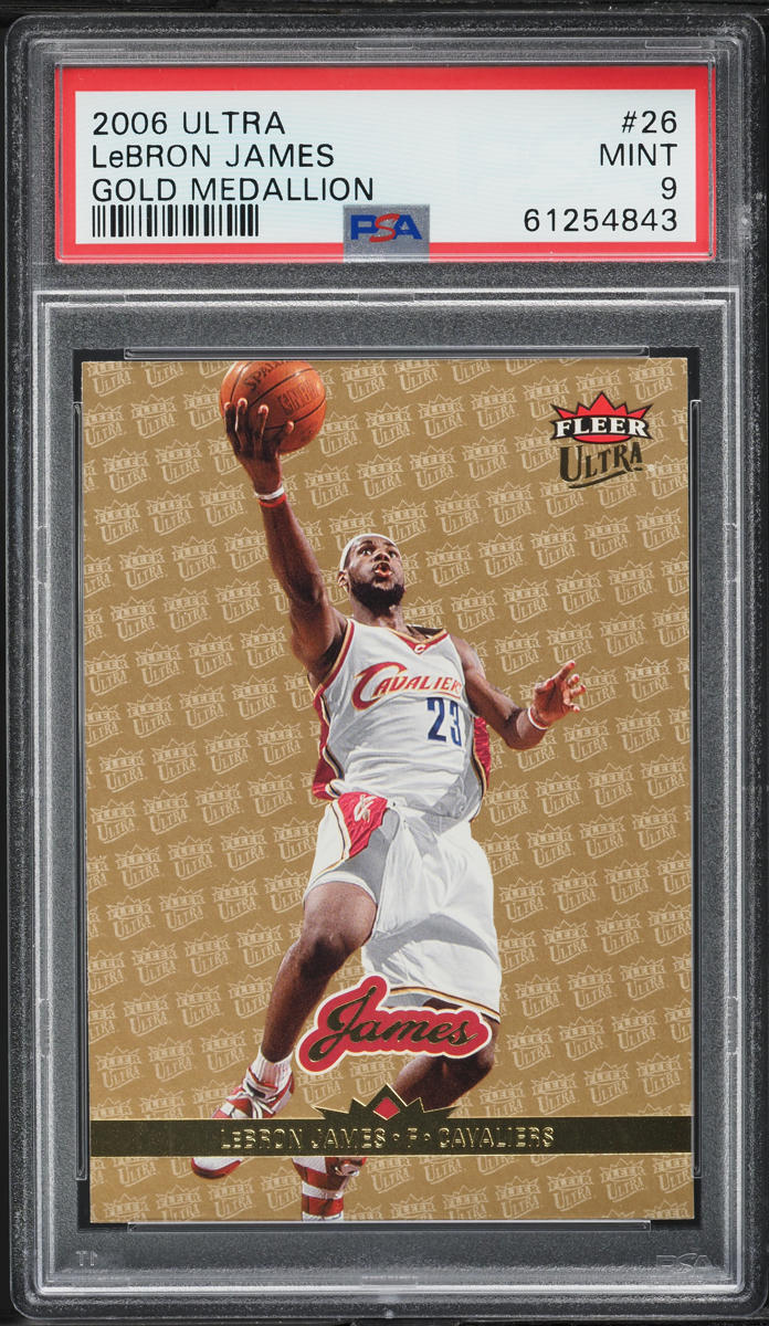 2006 Ultra Gold Medallion LeBron James #26 PSA 9 MINT