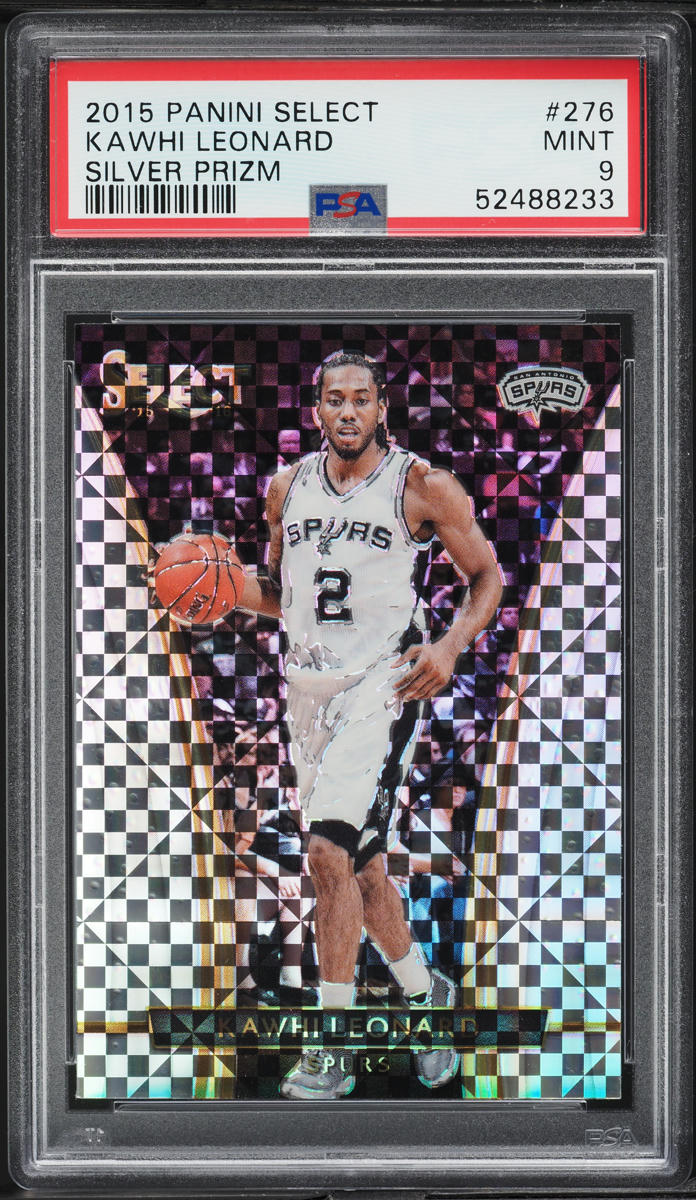 2015 Select Courtside Silver Prizm Kawhi Leonard #276 PSA 9 MINT