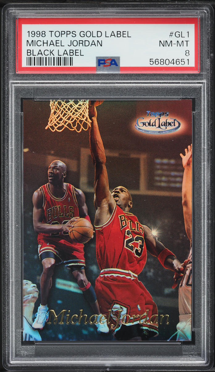 1998 Topps Gold Label Black Michael Jordan #GL1 PSA 8 NM-MT