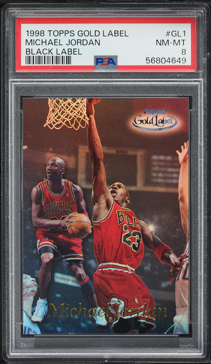 1998 Topps Gold Label Black Michael Jordan #GL1 PSA 8 NM-MT