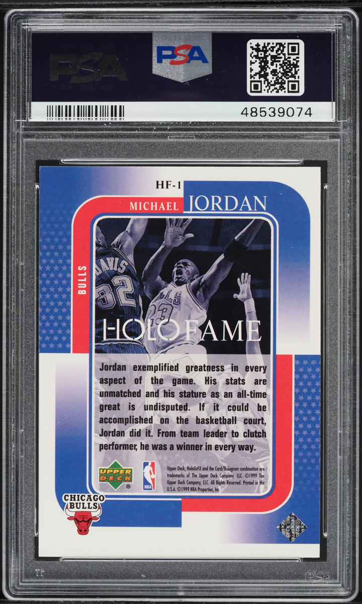 1999 Upper Deck HoloGrFX Holofame Michael Jordan #HF-1 PSA 9 MINT