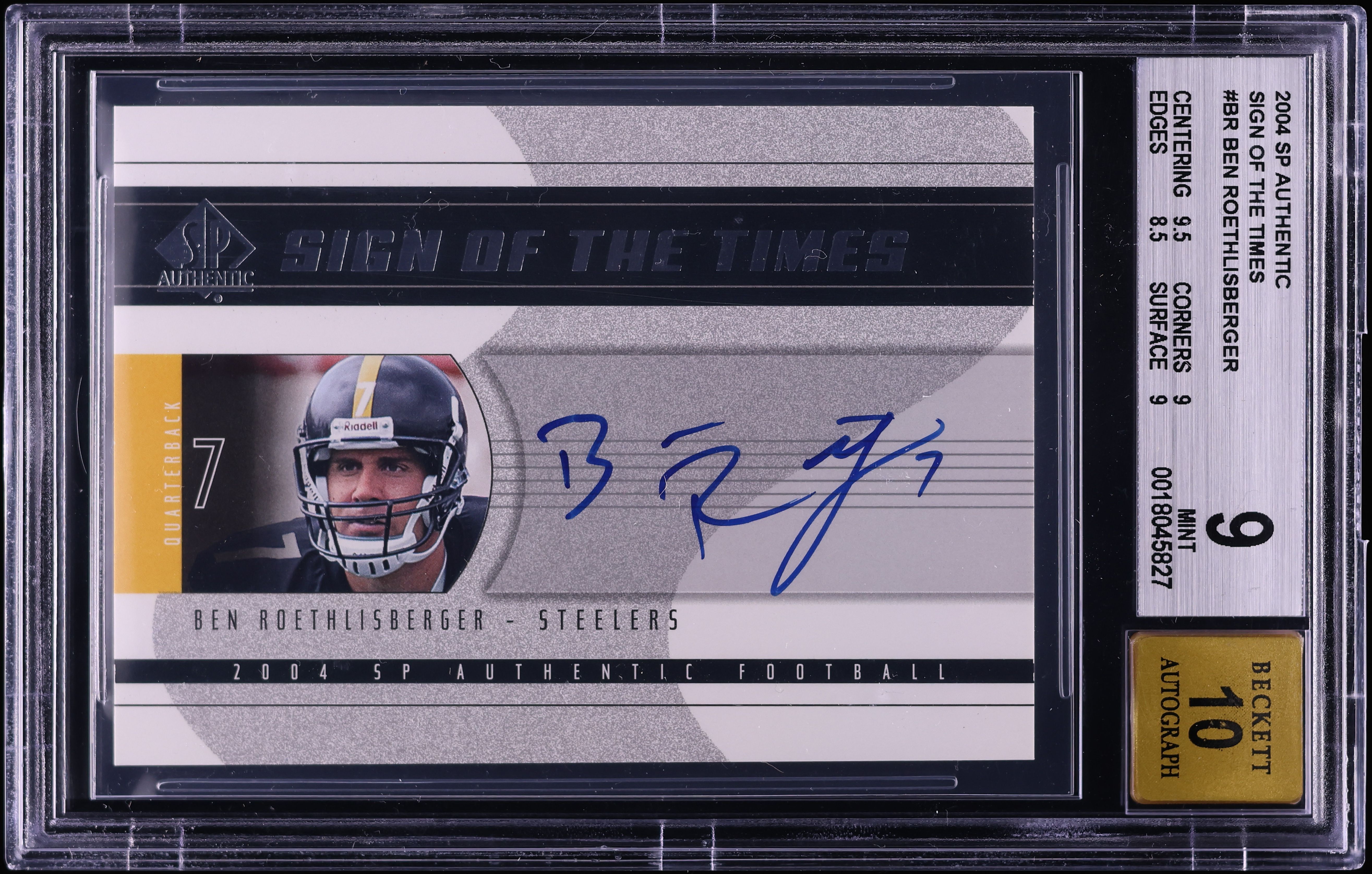 2004 SP Authentic Sign Of The Times Ben Roethlisburger ROOKIE AUTO