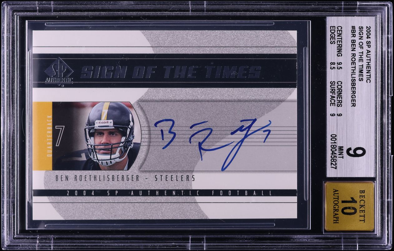 2004 SP Authentic Sign Of The Times Ben Roethlisburger ROOKIE AUTO