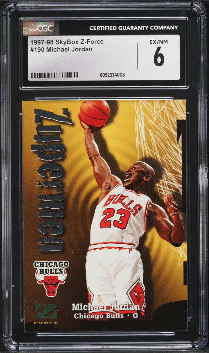 1997 Skybox Z-Force Zuperman Michael Jordan #190 CGC 6 EXMT