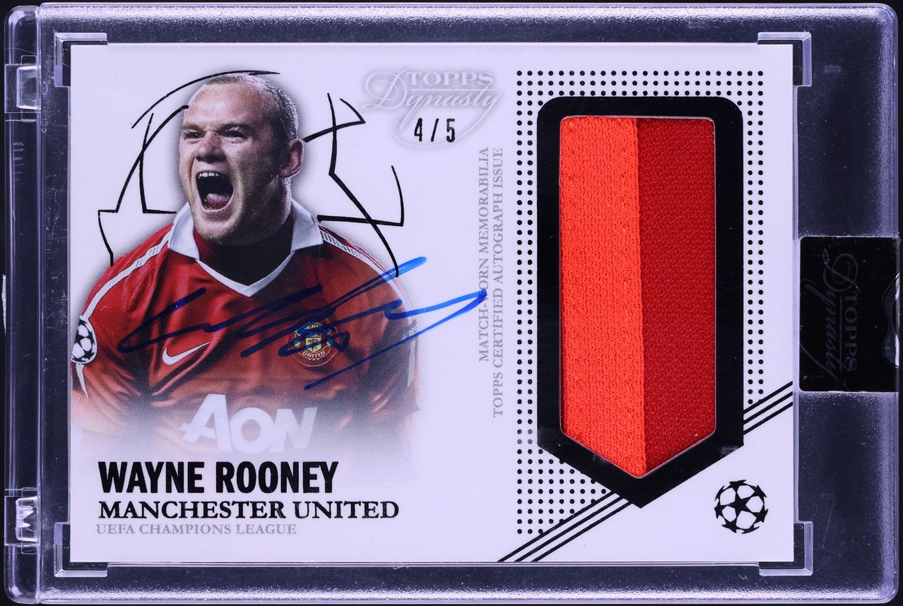 2022 Topps Dynasty UEFA Champions League Black Wayne Rooney PATCH
