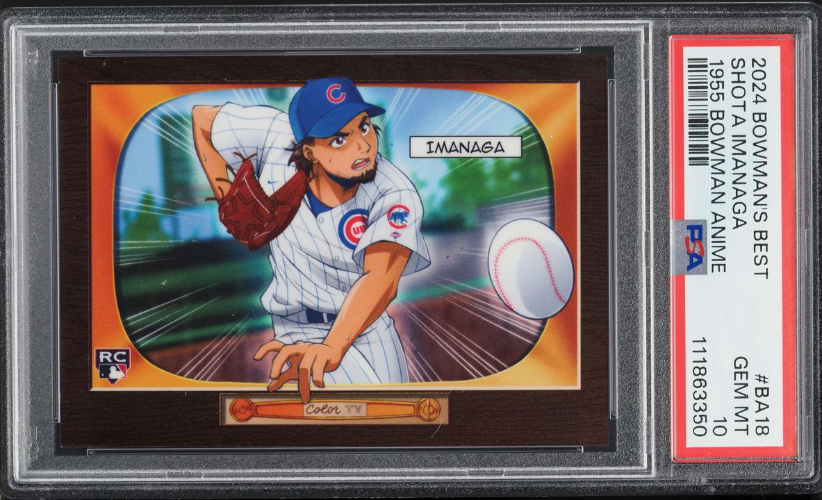 2024 Bowman's Best '55 Bowman Anime Shota Imanaga ROOKIE #BA-18 PSA 10 GEM MINT