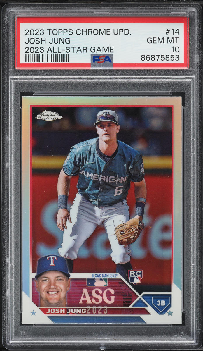2023 Topps Chrome Update All-Star Game Josh Jung ROOKIE #14 PSA 10 GEM MINT