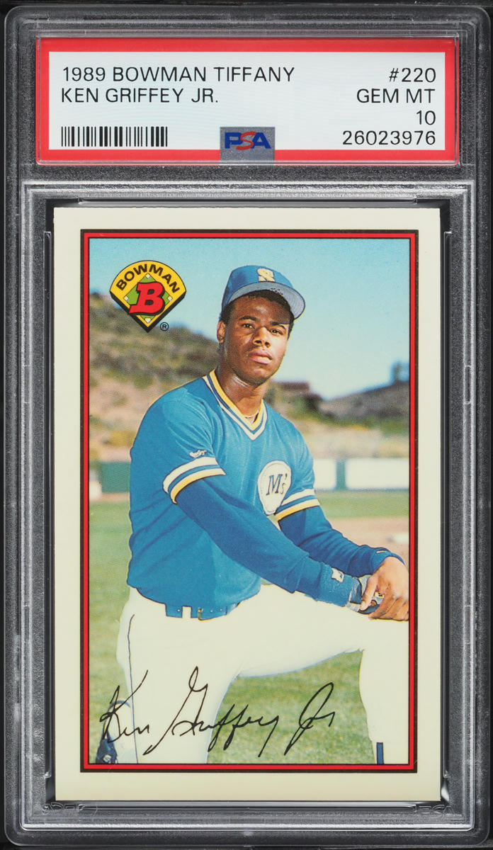 1989 Bowman Tiffany Ken Griffey Jr. ROOKIE #220 PSA 10 GEM MINT