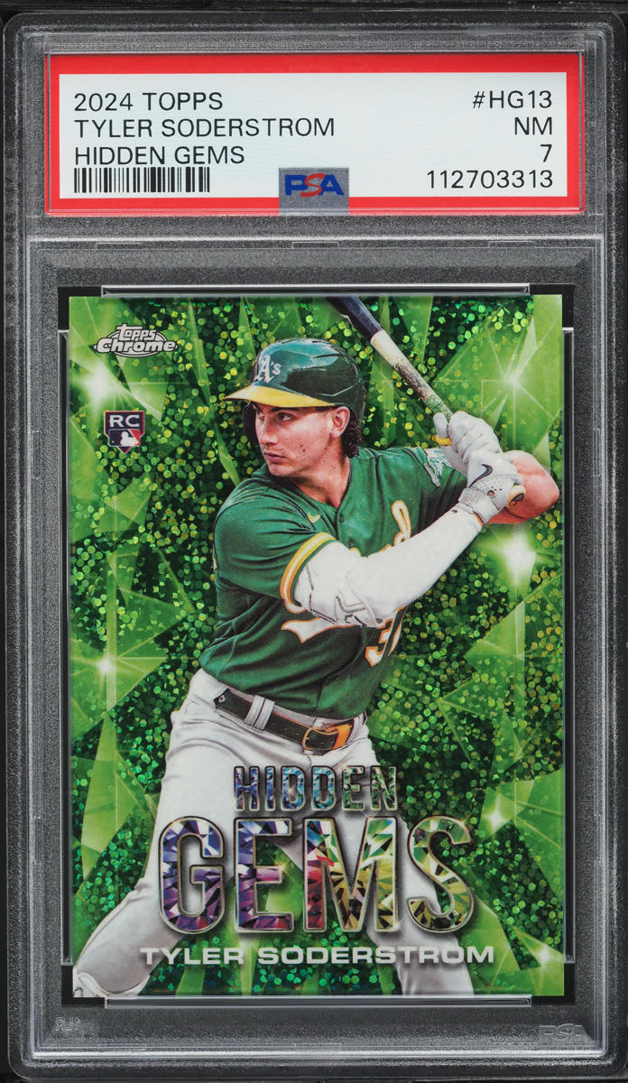 2024 Topps Hidden Gems Tyler Soderstrom ROOKIE #HG13 PSA 7 NRMT