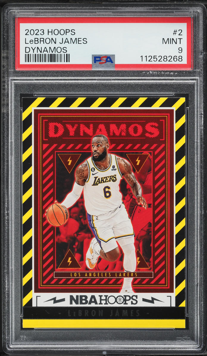 2023 Hoops Dynamos LeBron James #2 PSA 9 MINT
