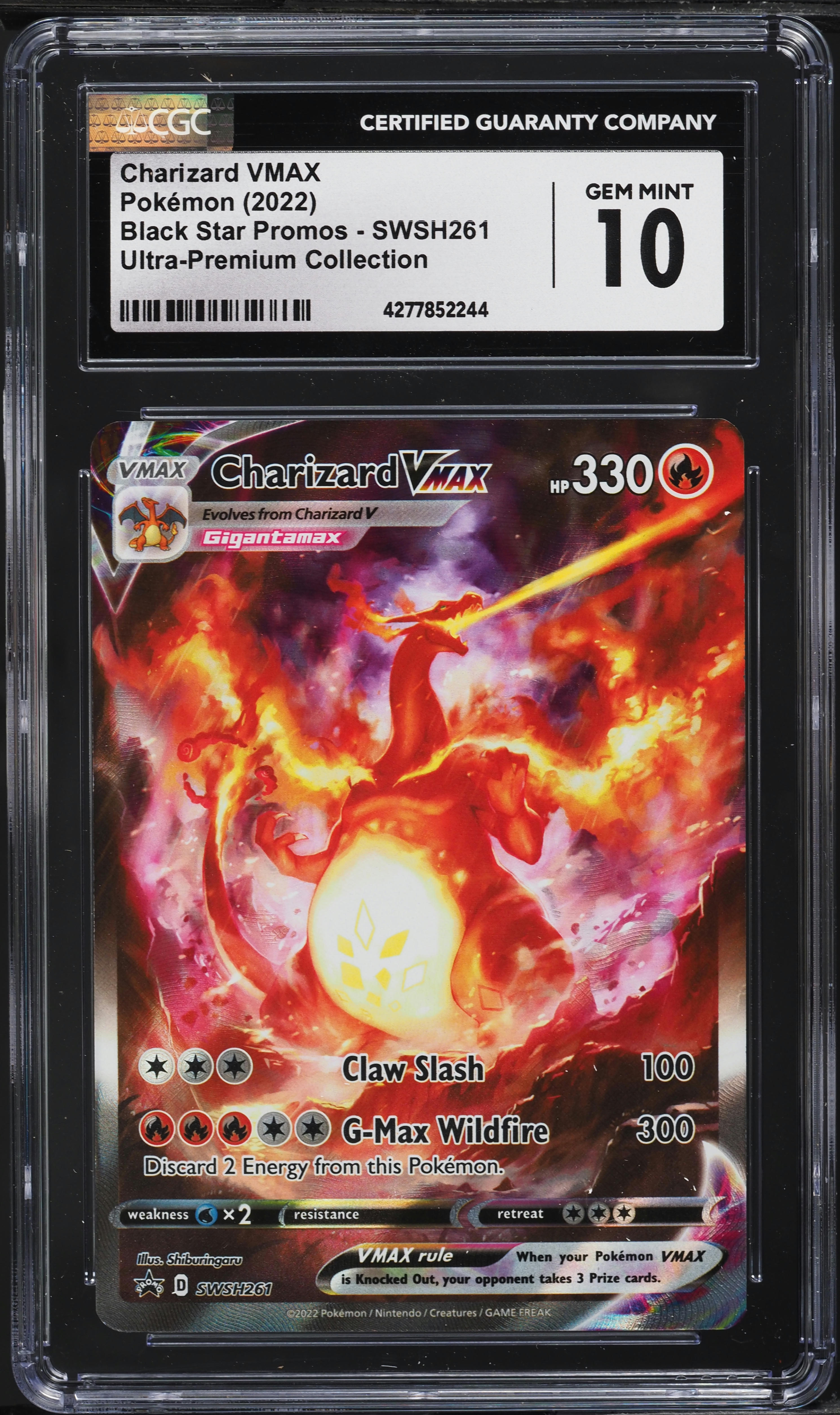 2022 Pokemon SWSH Black Star Promo Ultra Premium Charizard VMAX