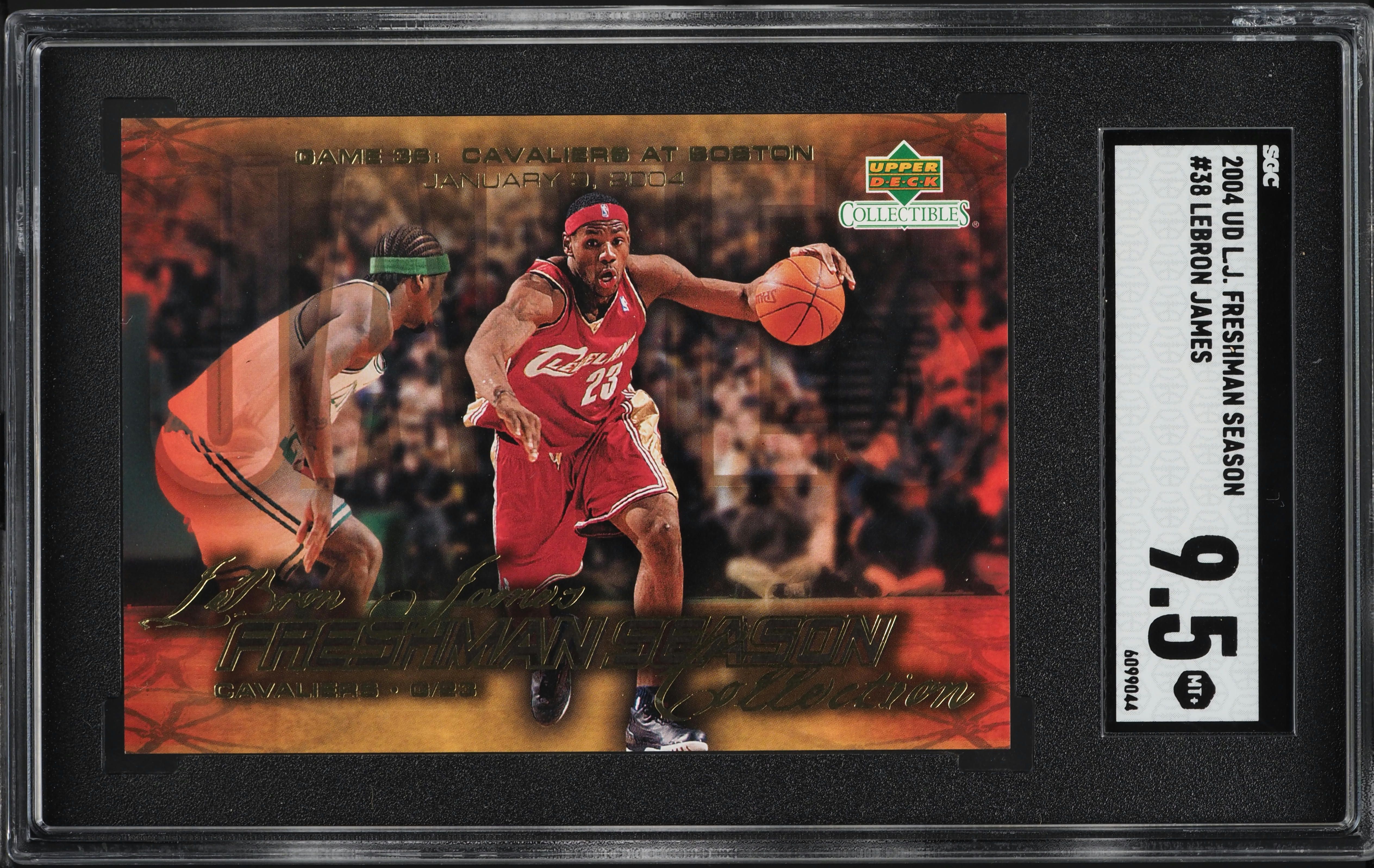 2004 Upper Deck Freshman Season LeBron James #38 SGC 9.5 MINT+ on