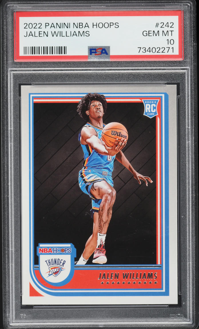 2022 Hoops Jalen Williams ROOKIE #242 PSA 10 GEM MINT