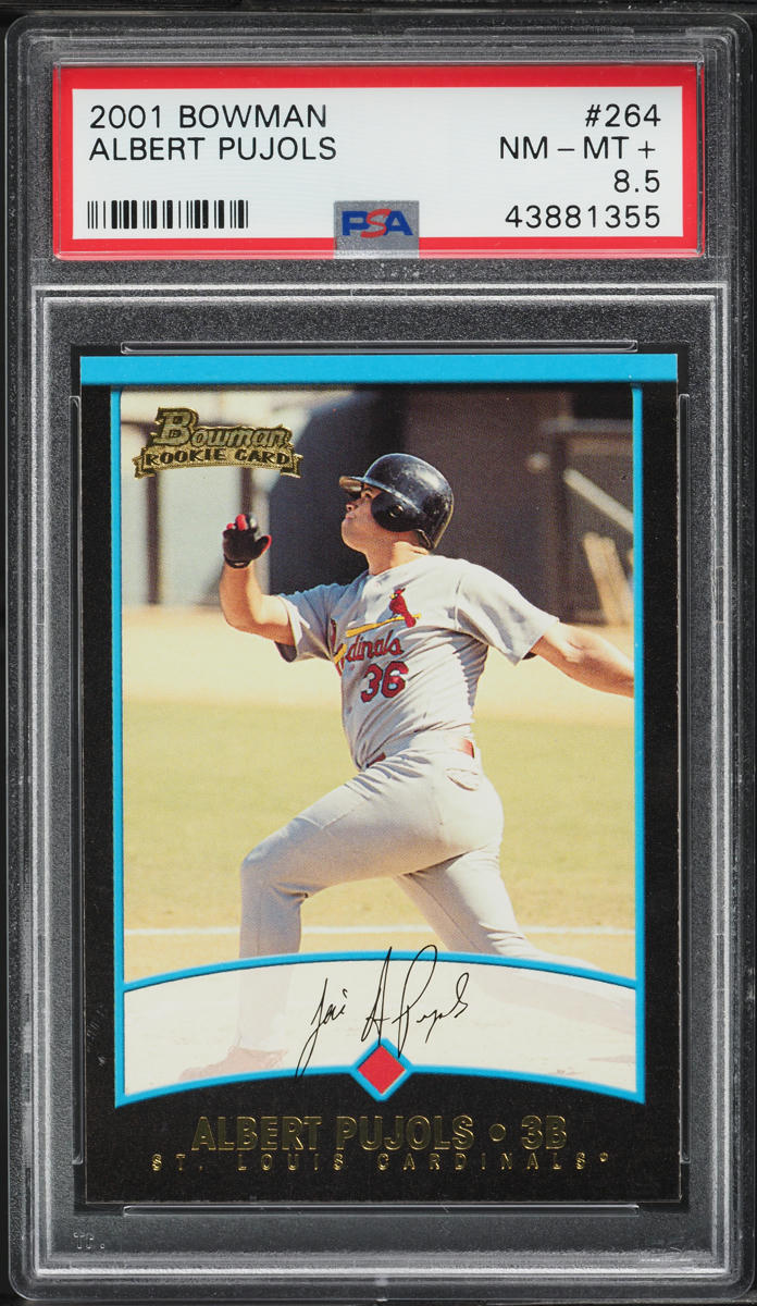 2001 Bowman Albert Pujols ROOKIE #264 PSA 8.5 NM-MT+