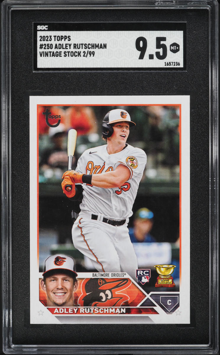 2023 Topps Vintage Stock Adley Rutschman ROOKIE /99 #250 SGC 9.5 MINT+