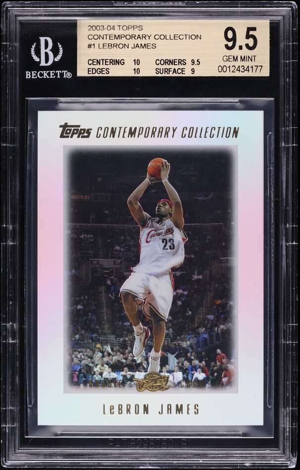 その他 topps contemporary Lebron James RC 2003 Topps Contemporary Collection LeBron James ROOKIE #1 BGS 9.5