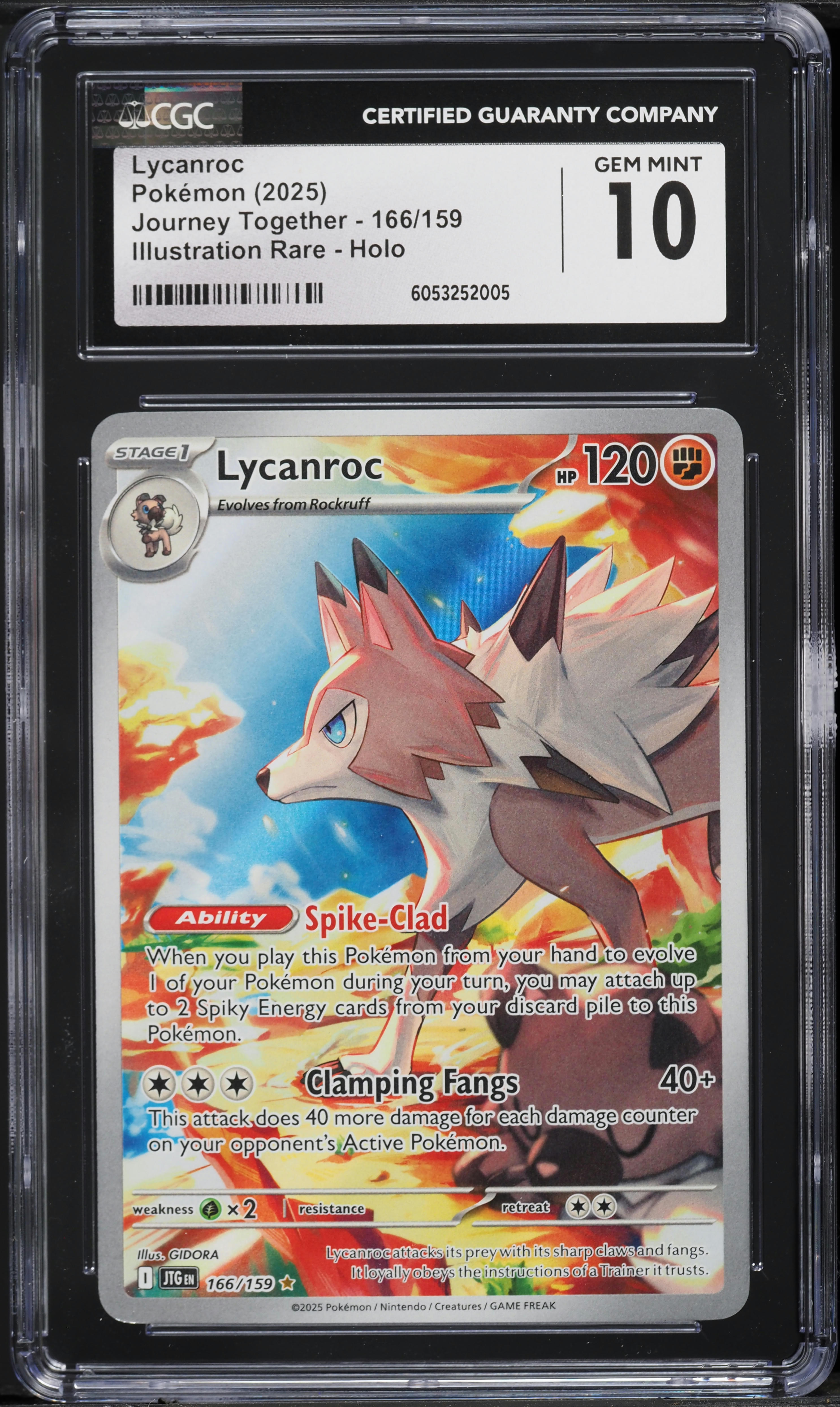 2025 Pokemon Scarlet & Violet Journey Together IR Lycanroc #166