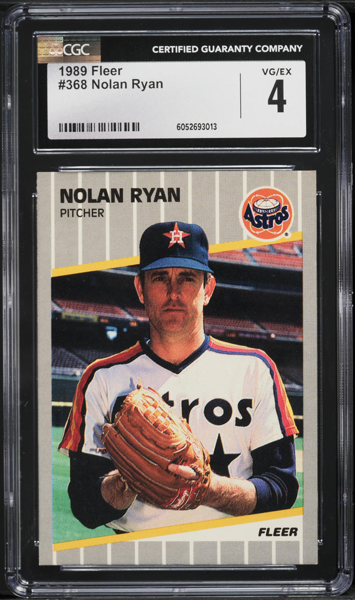 1989 Fleer Nolan Ryan #368 CGC 4 VGEX