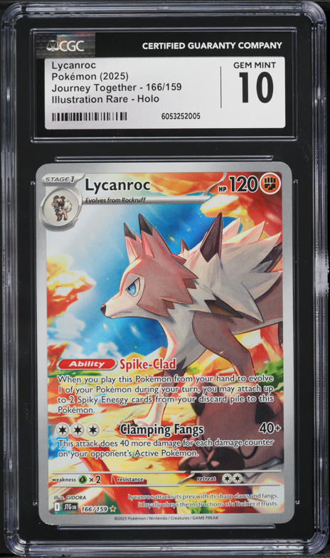 2025 Pokemon Scarlet & Violet Journey Together IR Lycanroc #166