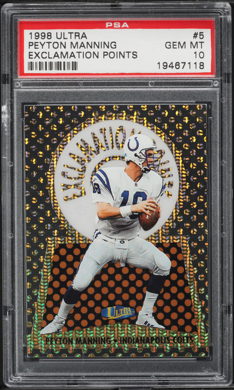 1998 Ultra Masterpiece Peyton Manning ROOKIE 1/1 #416 BGS 9 MINT