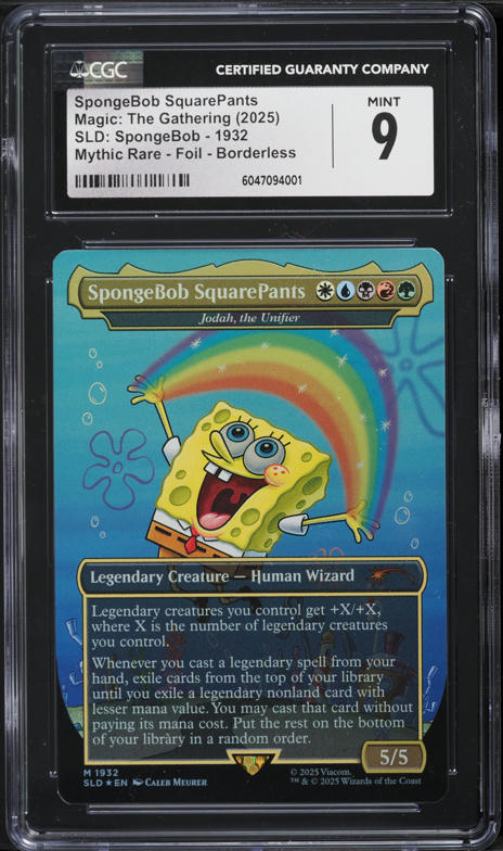 2025 Magic The Gathering MTG SLD Foil Borderless SpongeBob