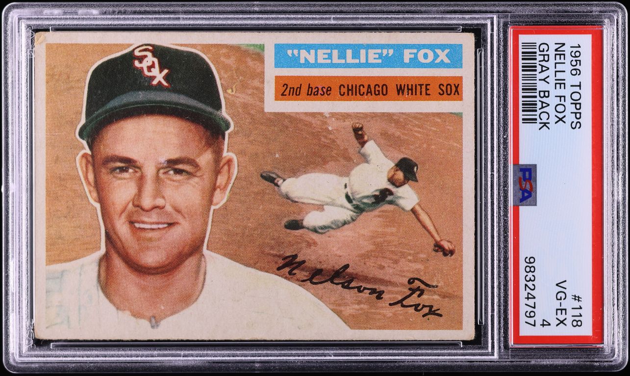 1956 Topps Nellie Fox #118 PSA 4 VGEX