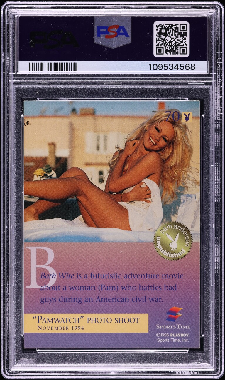 1996 Playboy Best Of Pam Anderson Pamela Anderson #70 PSA 10 GEM MINT