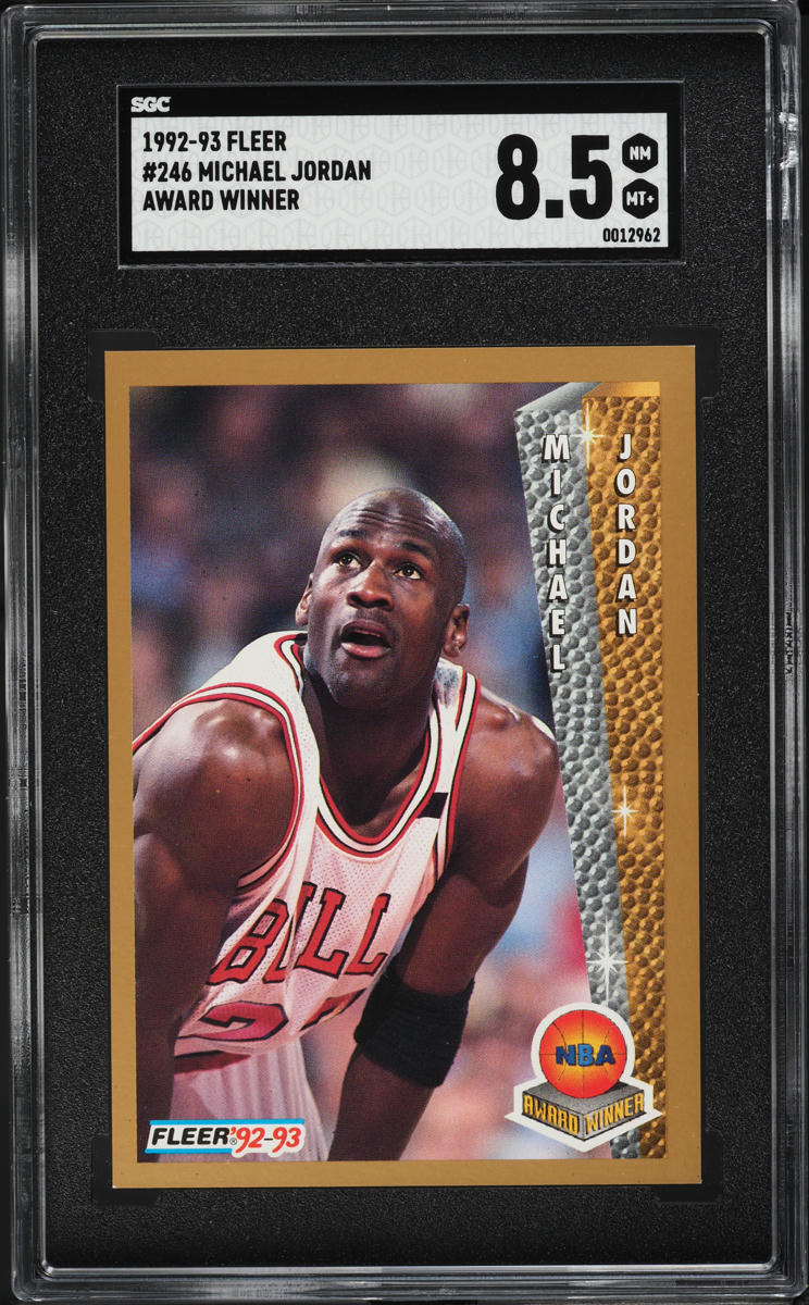 1992 Fleer Award Winner Michael Jordan #246 SGC 8.5 NM-MT+