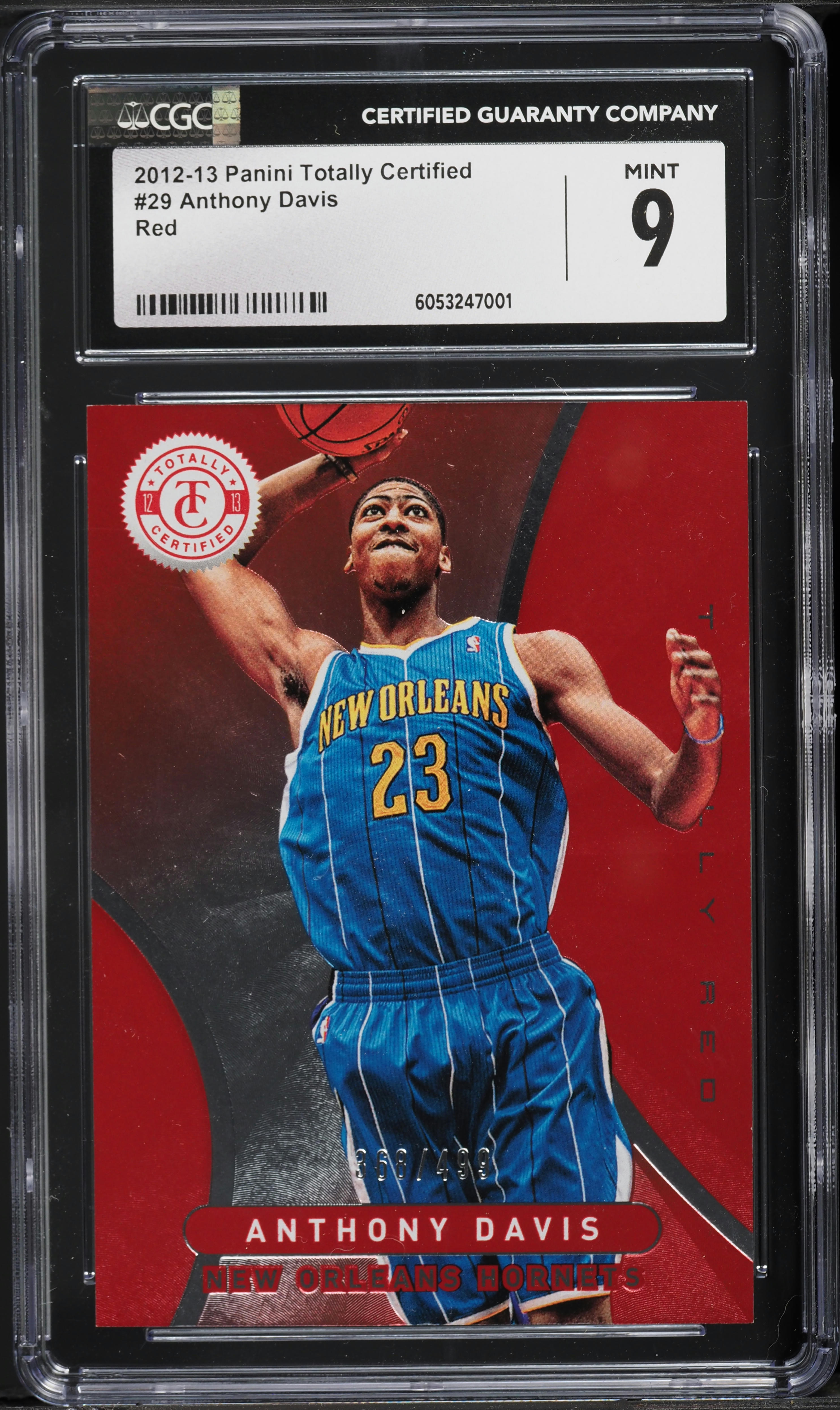 2012 Panini Totally Certified Red Anthony Davis ROOKIE /499 #29