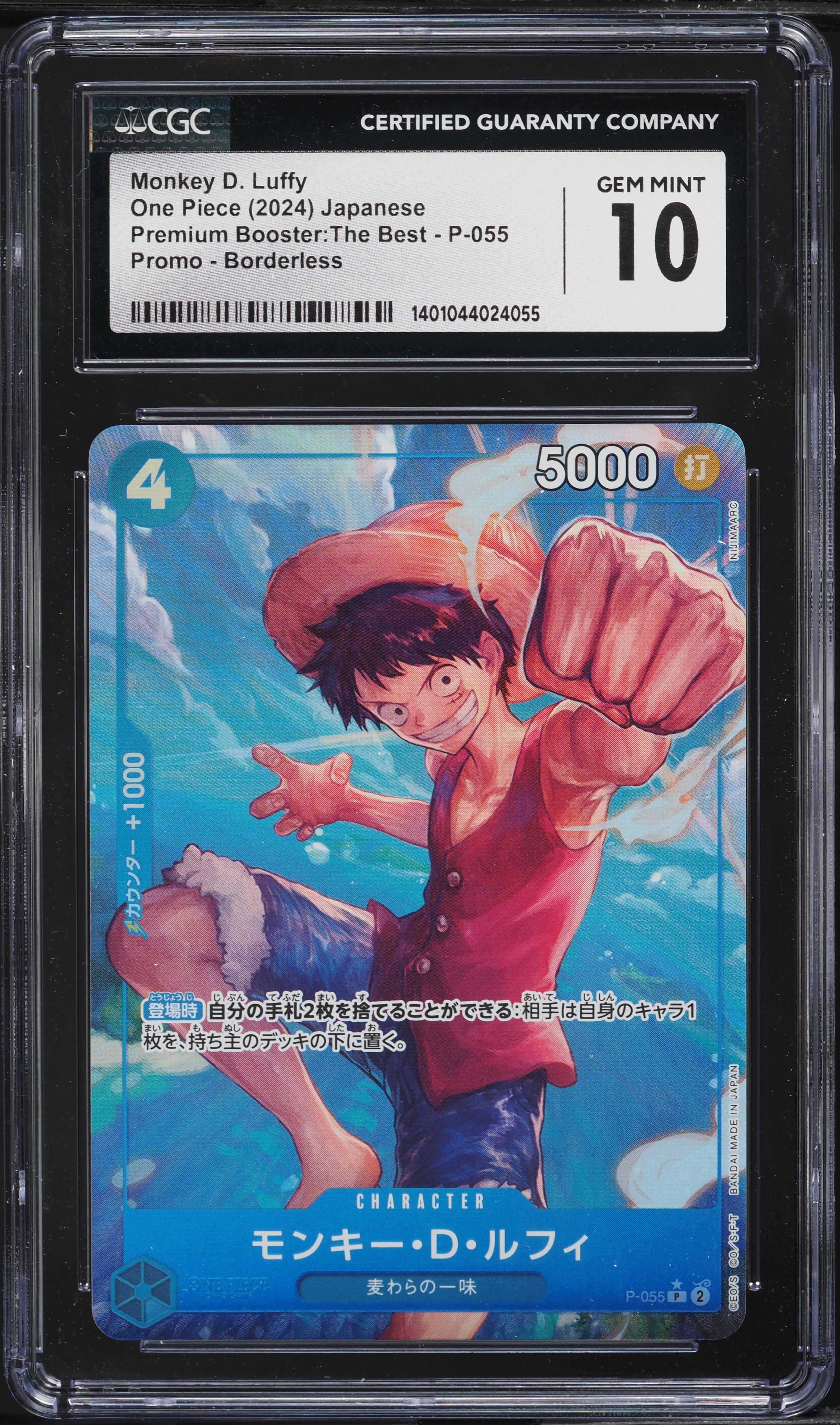 2024 One Piece Japanese Premium The Best Borderless Monkey D